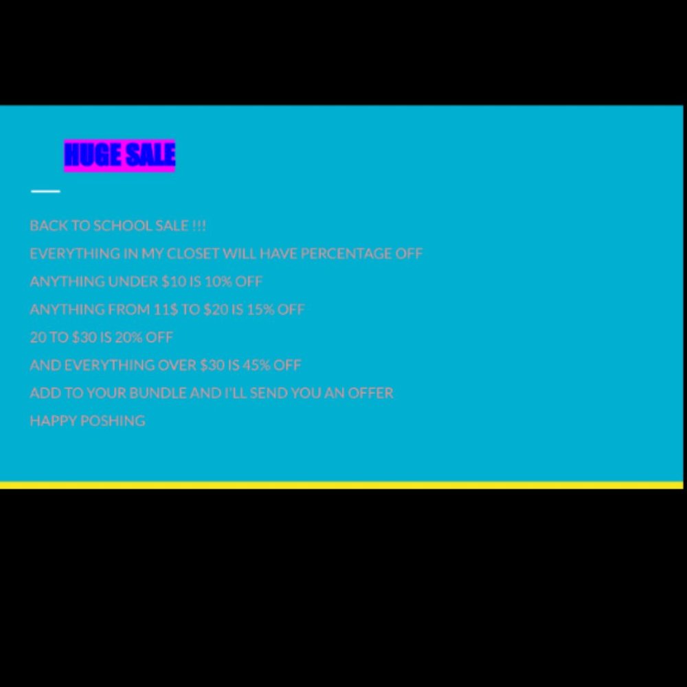BACK TO SCHOOL SALE